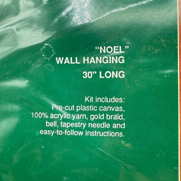 Gallery of Stitches by Bucilla Christmas 'NOEL' Wall Hanging Kit New in Bag 6515 - Picture 2 of 12